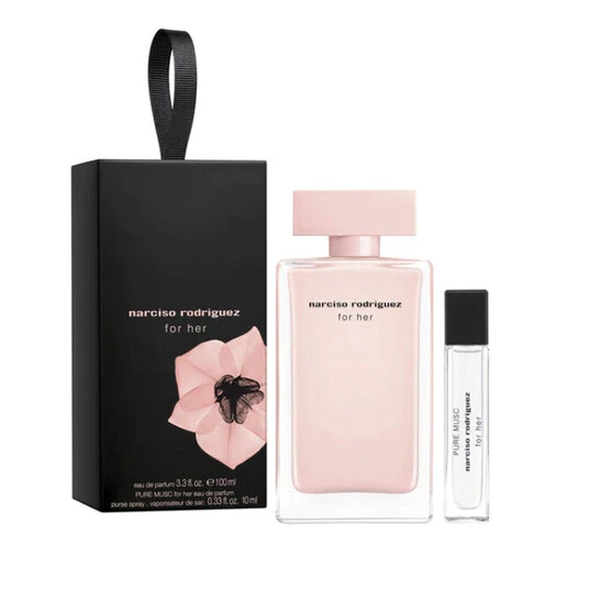 Narciso Rodriguez 2-Piece Her Gift Set for Women, 100ml EDT, Oriental Musc 30ml