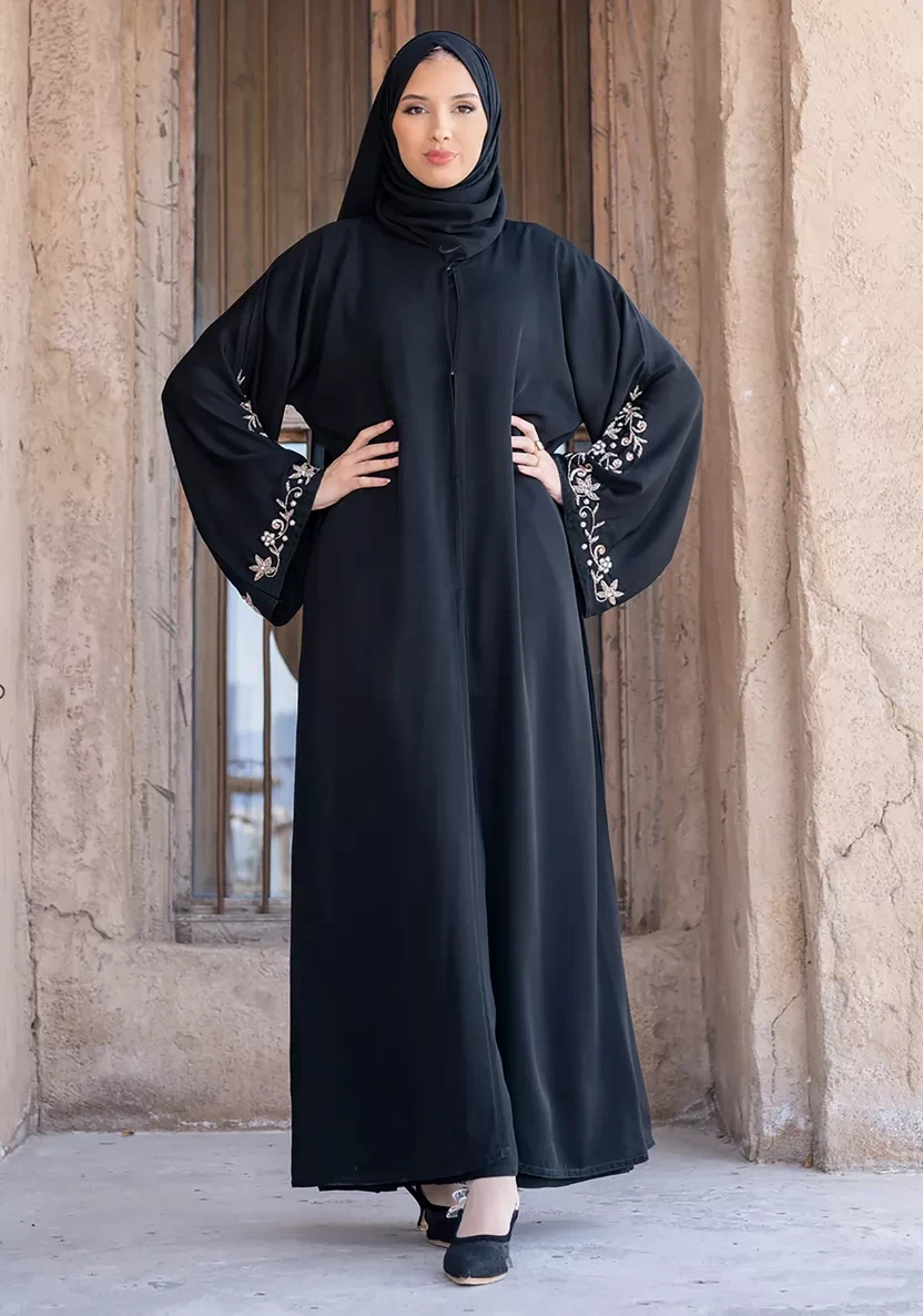 Premium Open Abaya with Smooth Finish