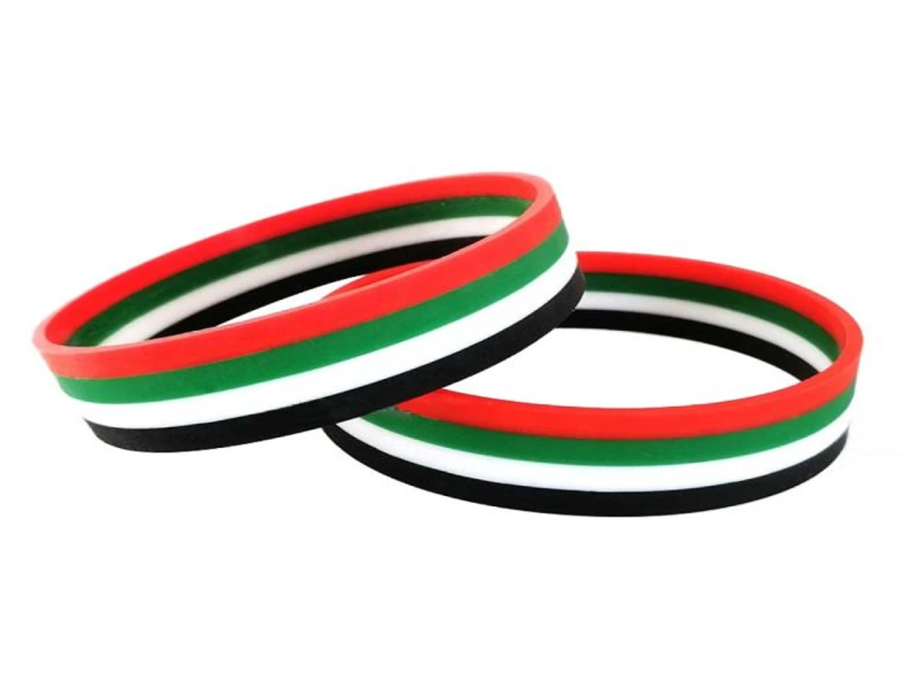 Silicone Wristbands with United Arab Emirates Flag